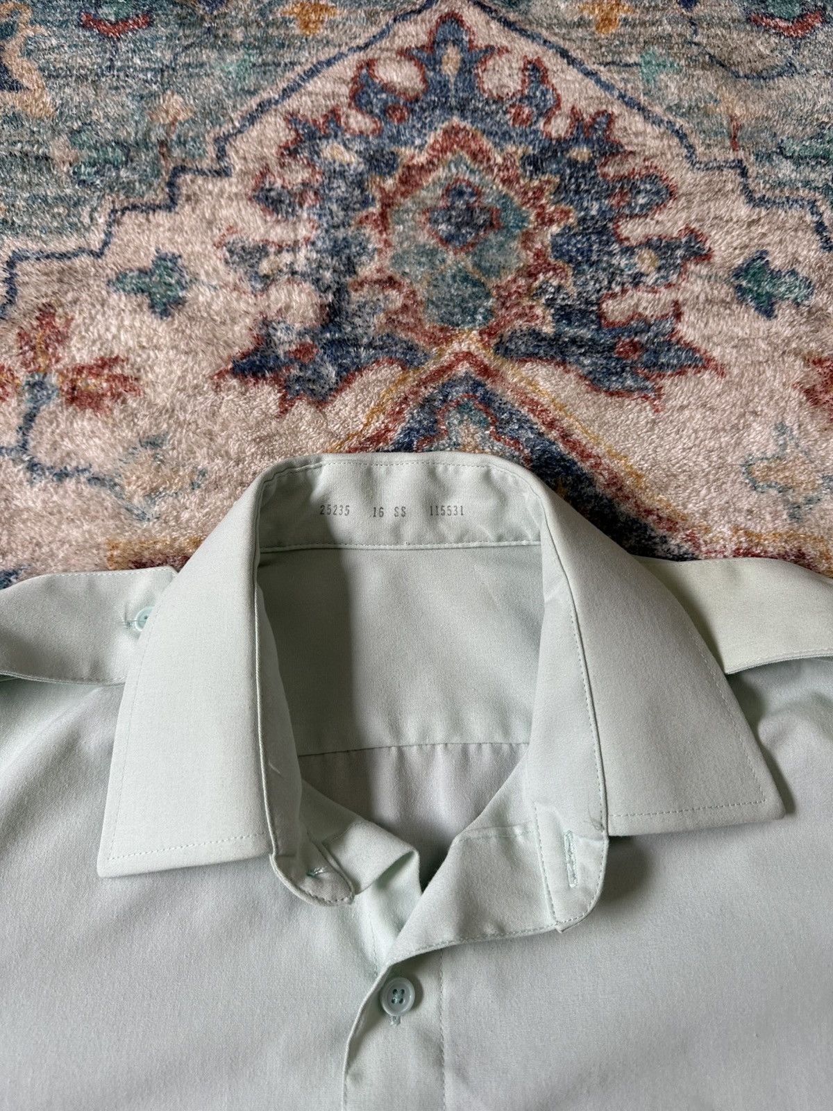 Vintage Vintage Mint Green Button-up Shirt Size XL Size US XL / EU 56 / 4 - 3 Thumbnail