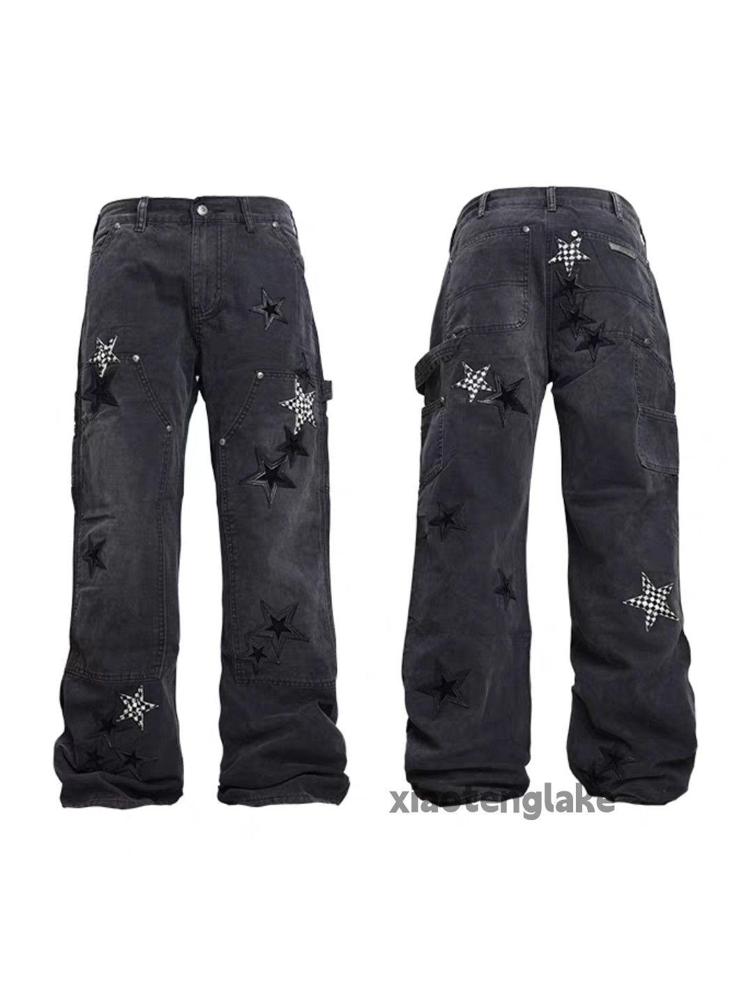 Jean xtl vintage wide Leg loose hiphop carpenter cargo jeans Size US 36 / EU 52 - 9 Thumbnail