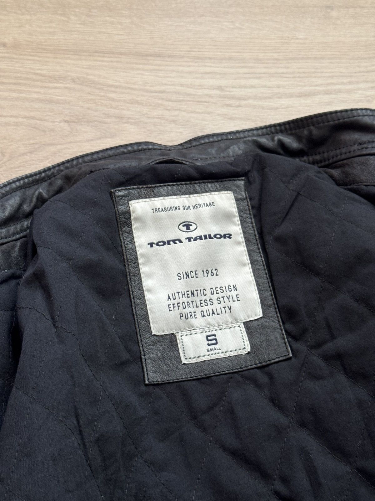 Genuine Leather Vintage Tom Tailor y2k Moto Racing Genuine Leather Jacket Size US S / EU 44-46 / 1 - 8 Thumbnail