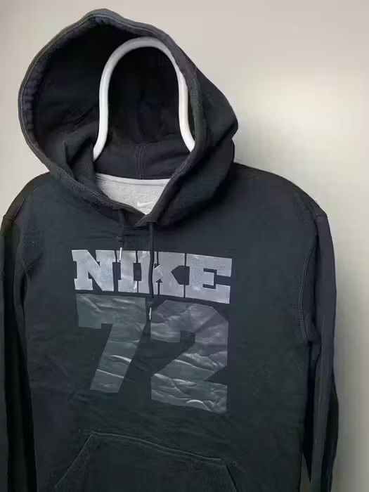 Nike Nike hoodie vintage striped spellout black big logo Size US L / EU 52-54 / 3 - 2 Thumbnail