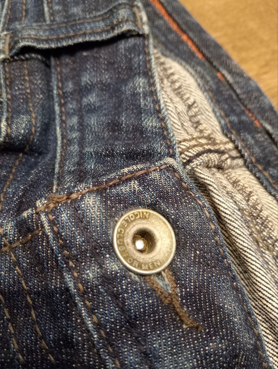 Nicole Club NICOLE CLUB FOR MEN JAPAN 3D DENIM WITH UNIQUE ZIPPER PANTS Size US 33 - 5 Thumbnail