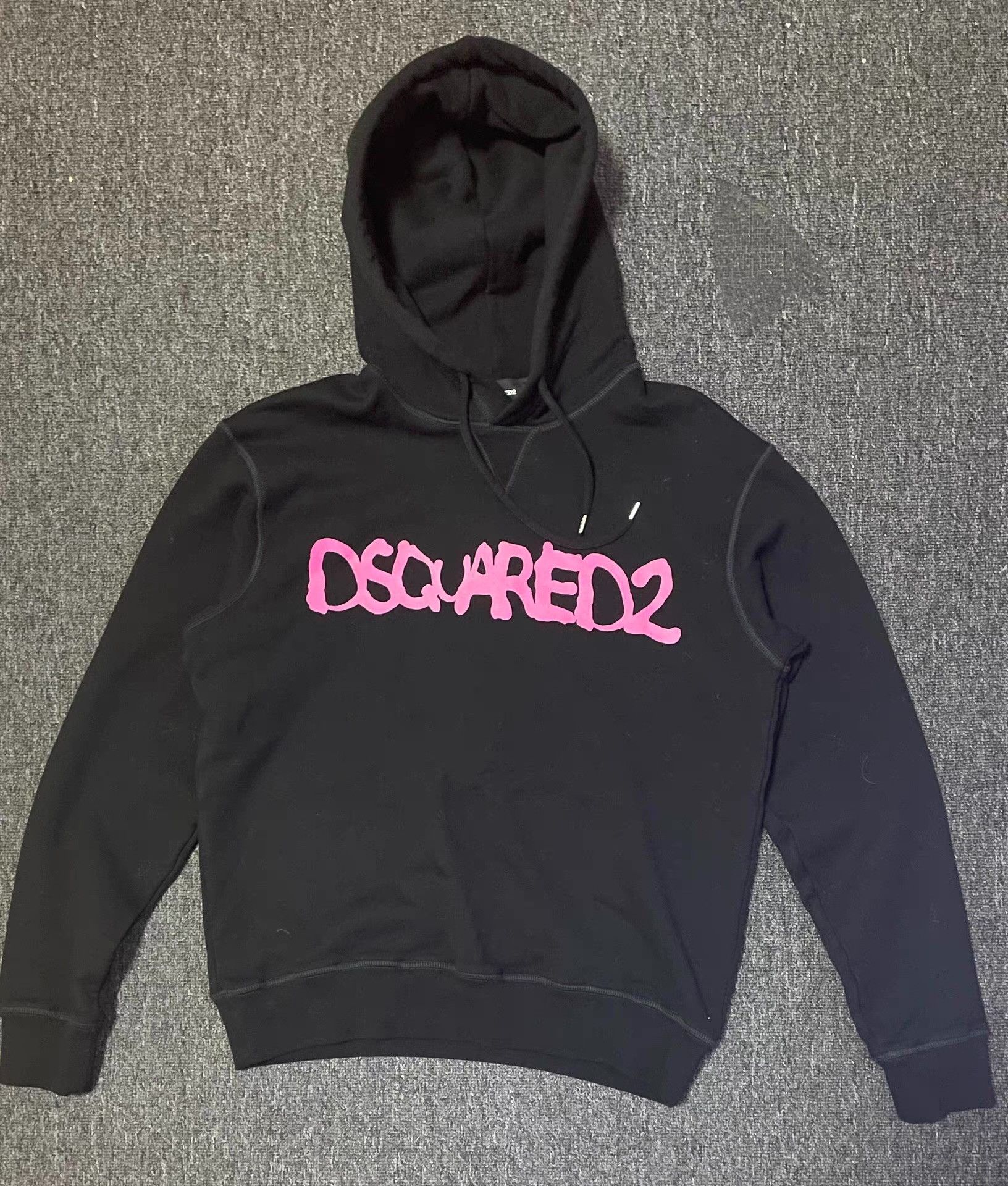 Dsquared2 Dsquared2 black hoodie with pink logo Q4 Size US S / EU 44-46 / 1 - 1 Thumbnail