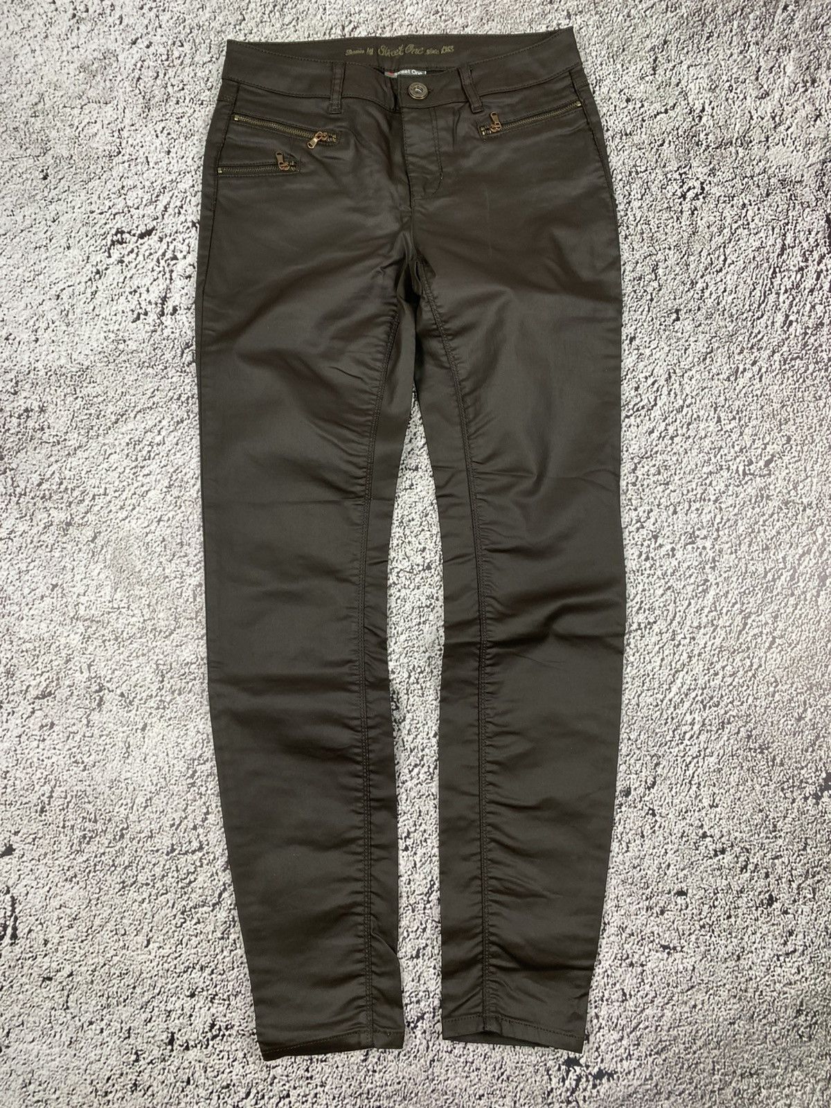 Vintage Vintage Y2K 00s waxed style jeans streetwear Japanese Size 26" / US 2 / IT 38 - 1 Thumbnail