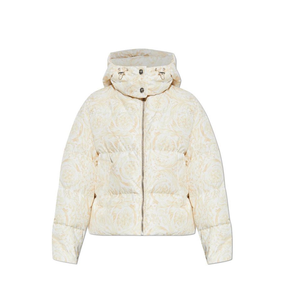 Versace VERSACE Cream Down Jacket New & Authentic (Women's size:IT 3 Size XS / US 0-2 / IT 36-38 - 1 Preview