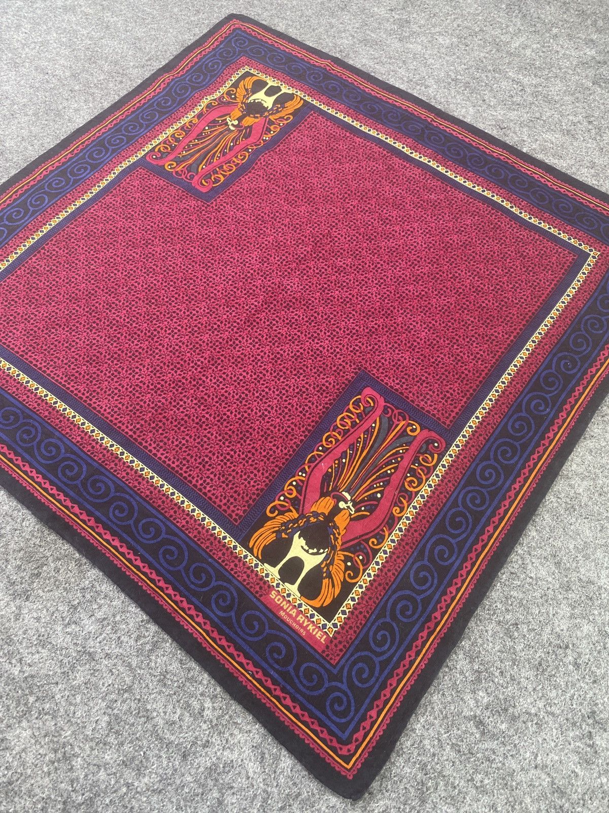 Designer SONIA RYKIEL Handkerchief Nice Striped Pocket Square-B052 Size ONE SIZE - 4 Thumbnail