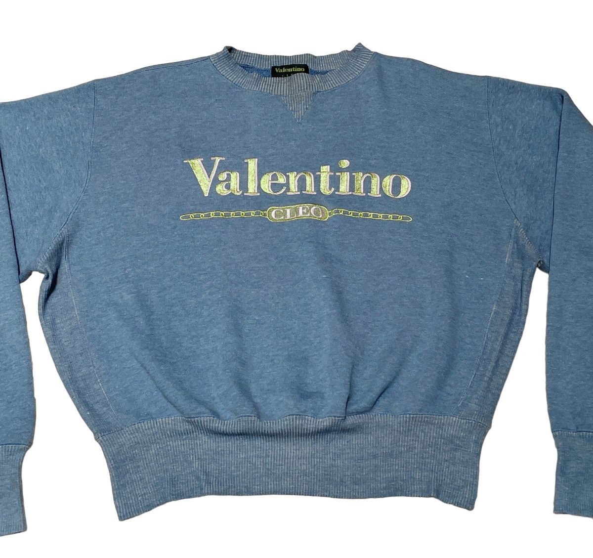 Valentino Vintage Valentino Big Logo Sweatshirt 1990s Size US M / EU 48-50 / 2 - 3 Thumbnail