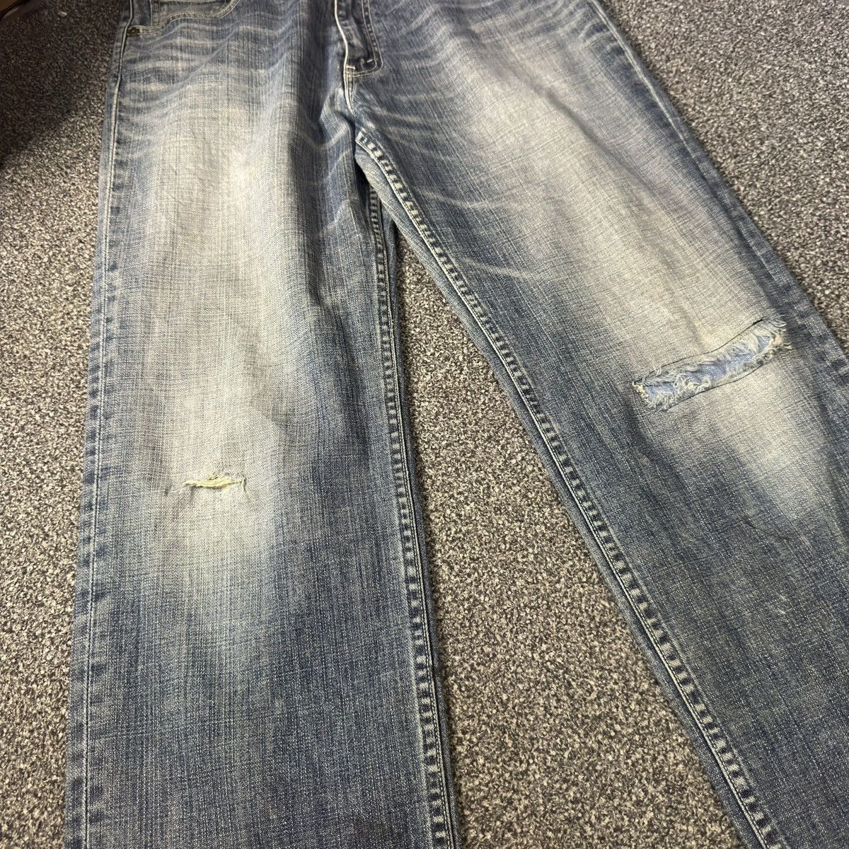 Levi's Vintage 2003 Levis 502 Distressed Denim W34 Size US 34 / EU 50 - 4 Thumbnail
