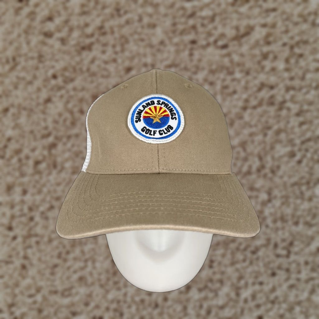 Imperial Imperial Hat Cap Strap Back Adult Beige Sunland Springs Golf Club Cotton Baseball Cap/Trucker Style Sports Mens Size ONE SIZE - 1 Thumbnail