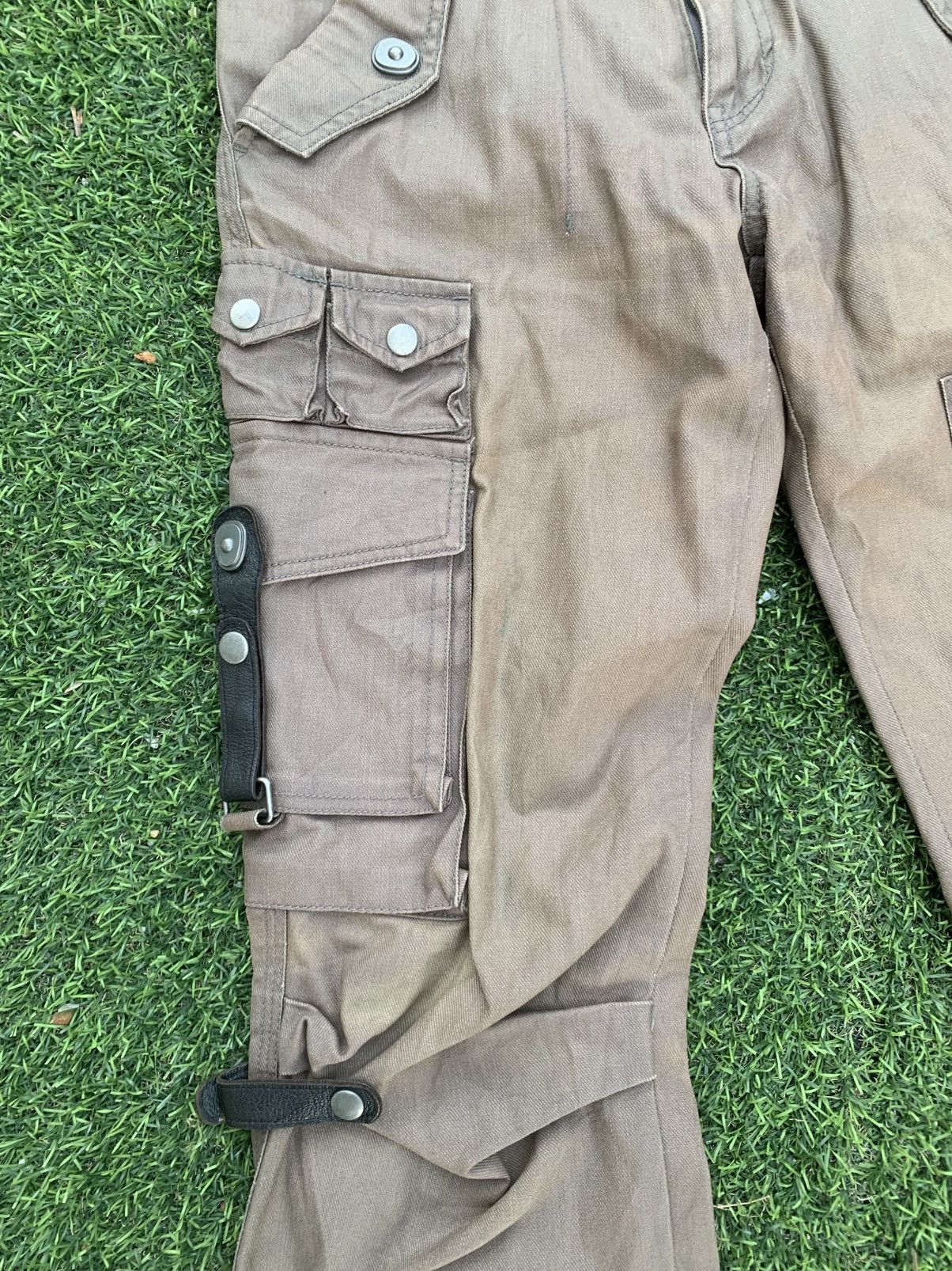 Tornado Mart Tornado Mart Waxed Cargo Pants Size US 30 / EU 46 - 5 Thumbnail
