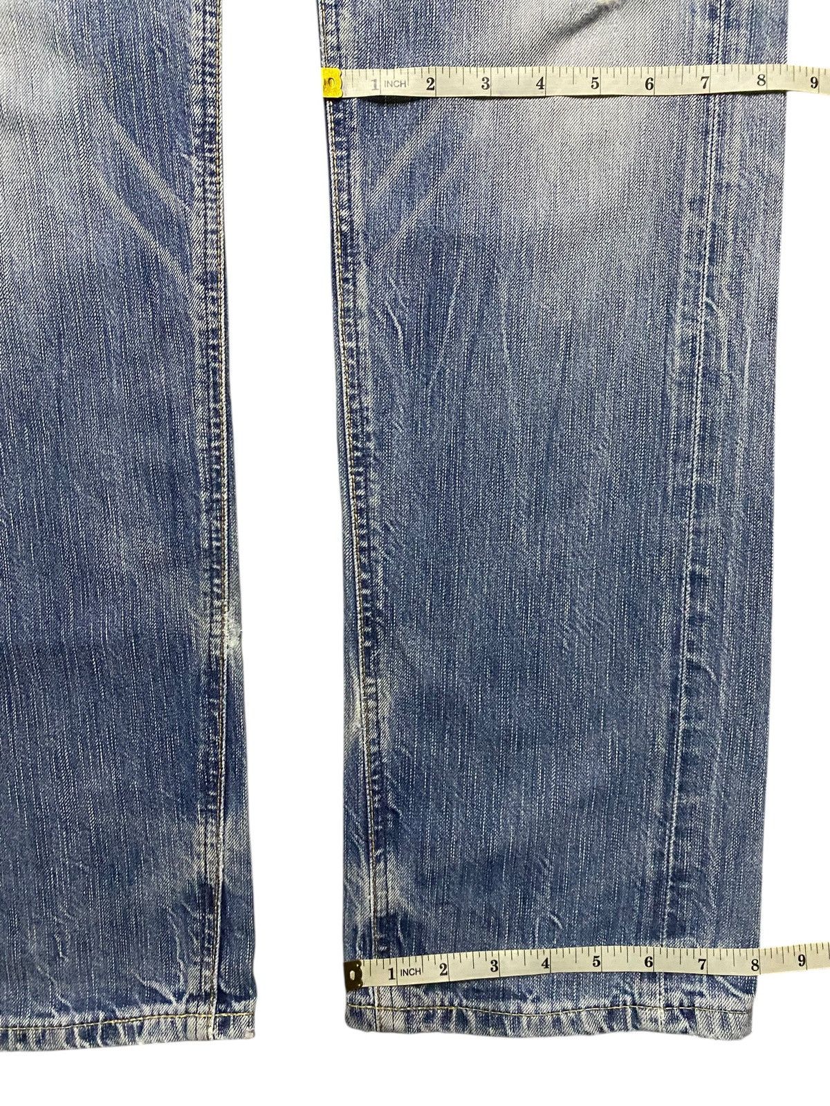 Edwin Vintage Edwin Blue Trip 503 Distressed Faded Wash Loose Jean Size US 33 - 18 Thumbnail