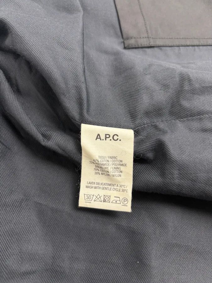Vintage A.P.C. Minimalist Black Windbreaker Jacket Size US M / EU 48-50 / 2 - 9 Thumbnail