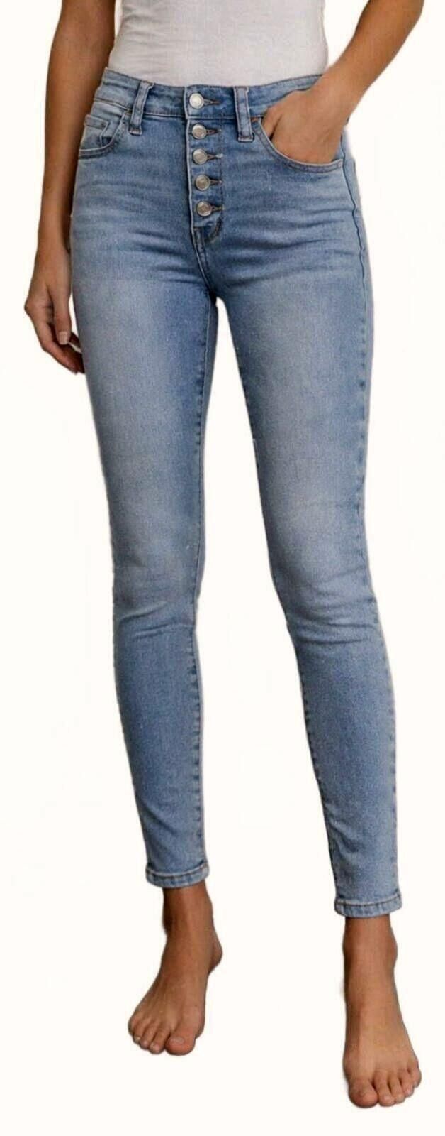 American Eagle Outfitters American Eagle Super High Waist Jegging Light Jeans 00 Short Size 24" / US 00 / IT 34 - 1 Thumbnail