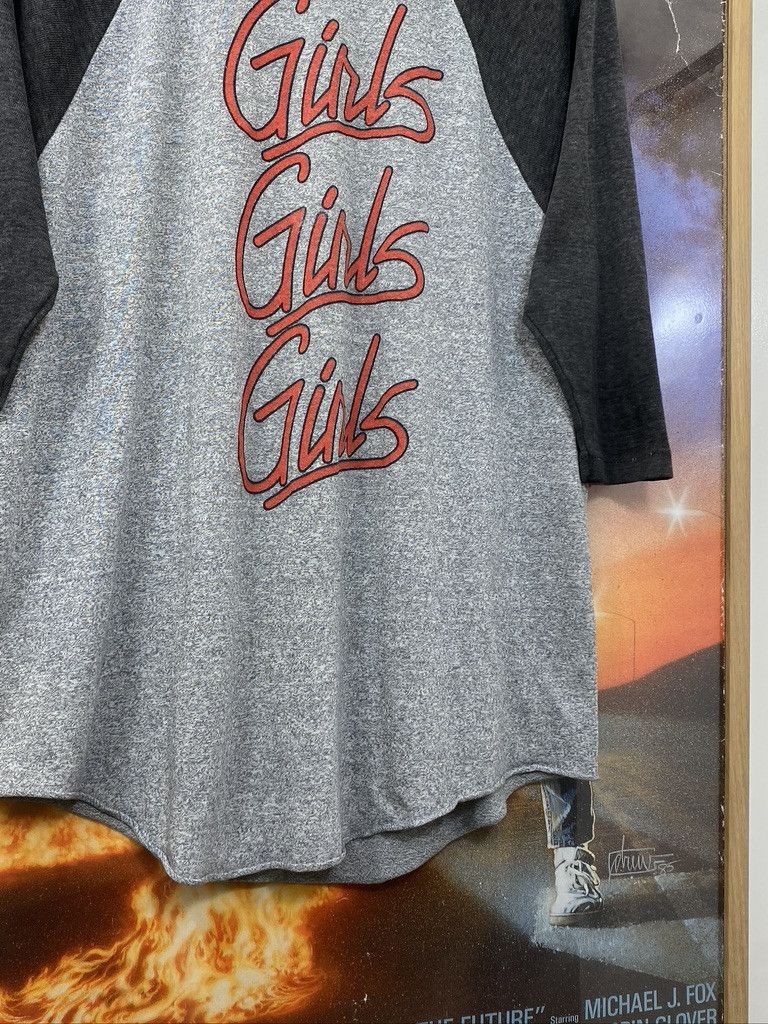 Band Tees × Vintage 1987 Vintage Motley Crue Girls Tour Original Band Raglan Tee Size US M / EU 48-50 / 2 - 3 Thumbnail