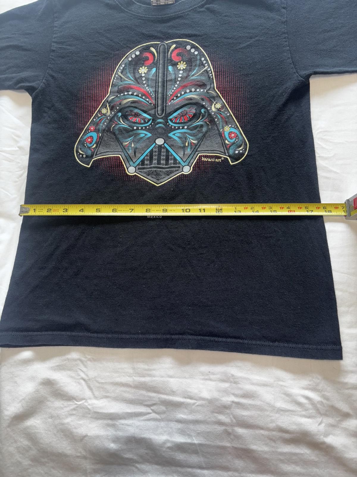 Designer Retro Darth Vader Small Graphic - Karani-Art Black T-Shirt Size US S / EU 44-46 / 1 - 6 Thumbnail