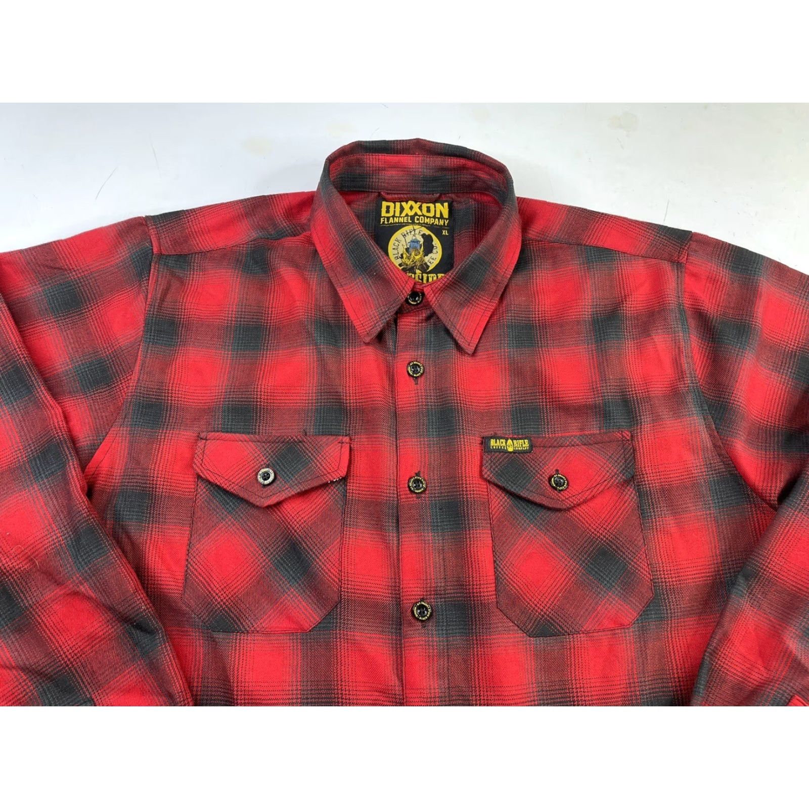 Vintage DIXXON Flannel Fireside Shirt Long Sleeve Men XL Plaid Button-Up Size US XL / EU 56 / 4 - 2 Thumbnail
