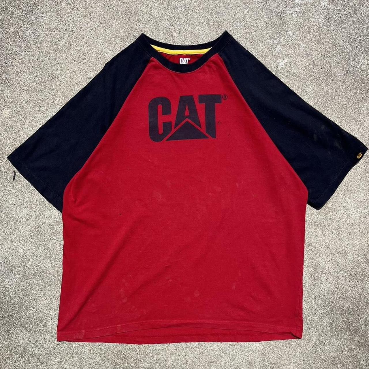 Caterpillar × Vintage Y2K Distressed Caterpillar Work Tee XL Utility Graphic Size US XL / EU 56 / 4 - 2 Thumbnail