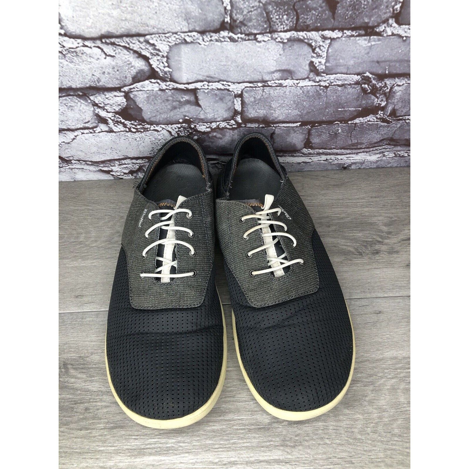 Olukai OluKai Nohea Moku Textile Blue Gray Casual Lace Drop Heel Sh Size US 13 / EU 46 - 17 Thumbnail