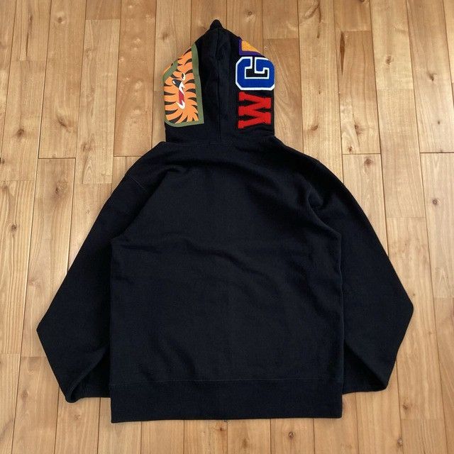 Bape BAPE WGM Shark full zip hoodie Black a bathing ape Size US M / EU 48-50 / 2 - 3 Thumbnail