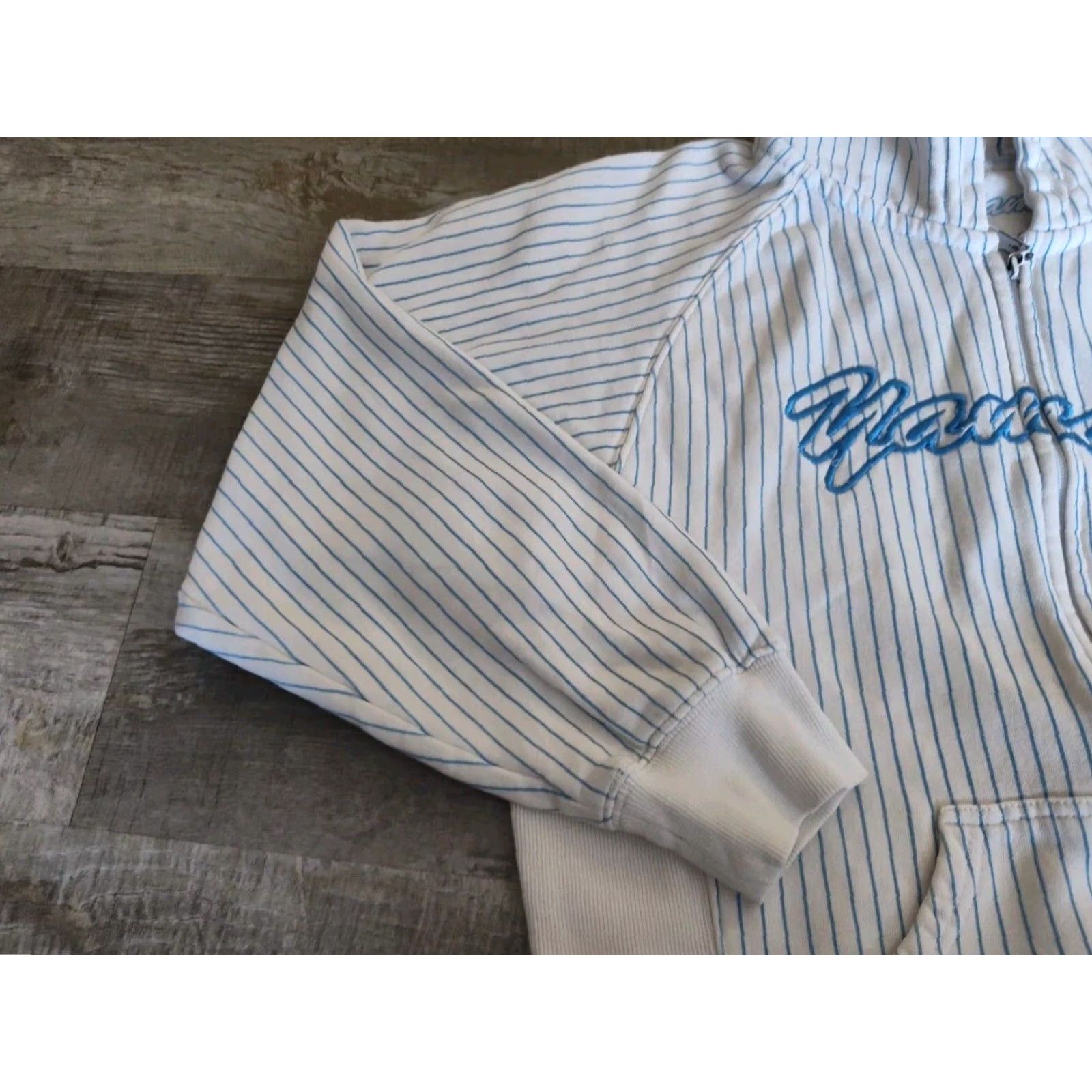 Yamaha VINTAGE Yamaha Racing Hoodie Women’s XL White Full Zip 90s Grunge Sports Size XL / US 12-14 / IT 48-50 - 3 Thumbnail