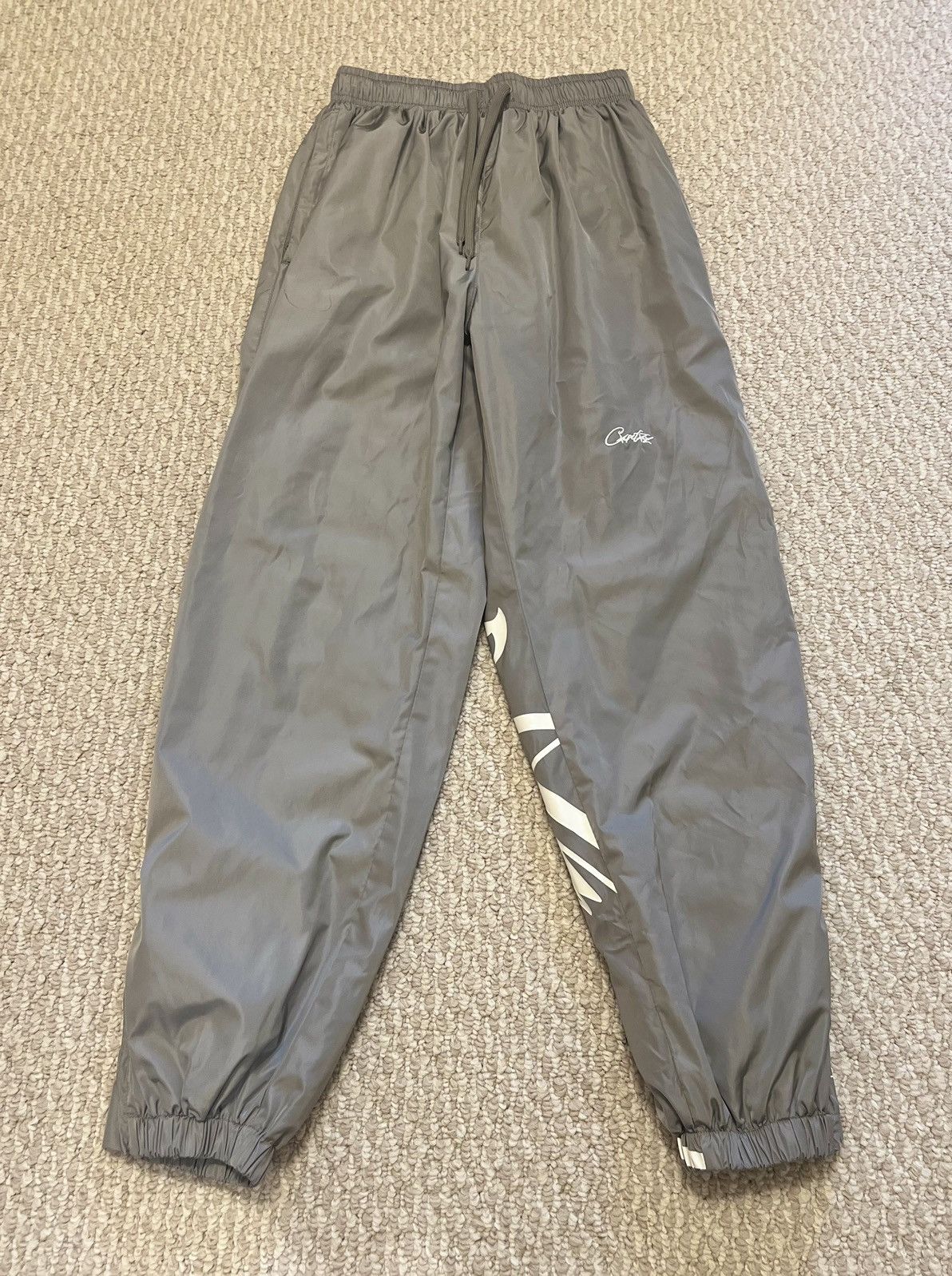 Corteiz small grey corteiz track pants | Grailed