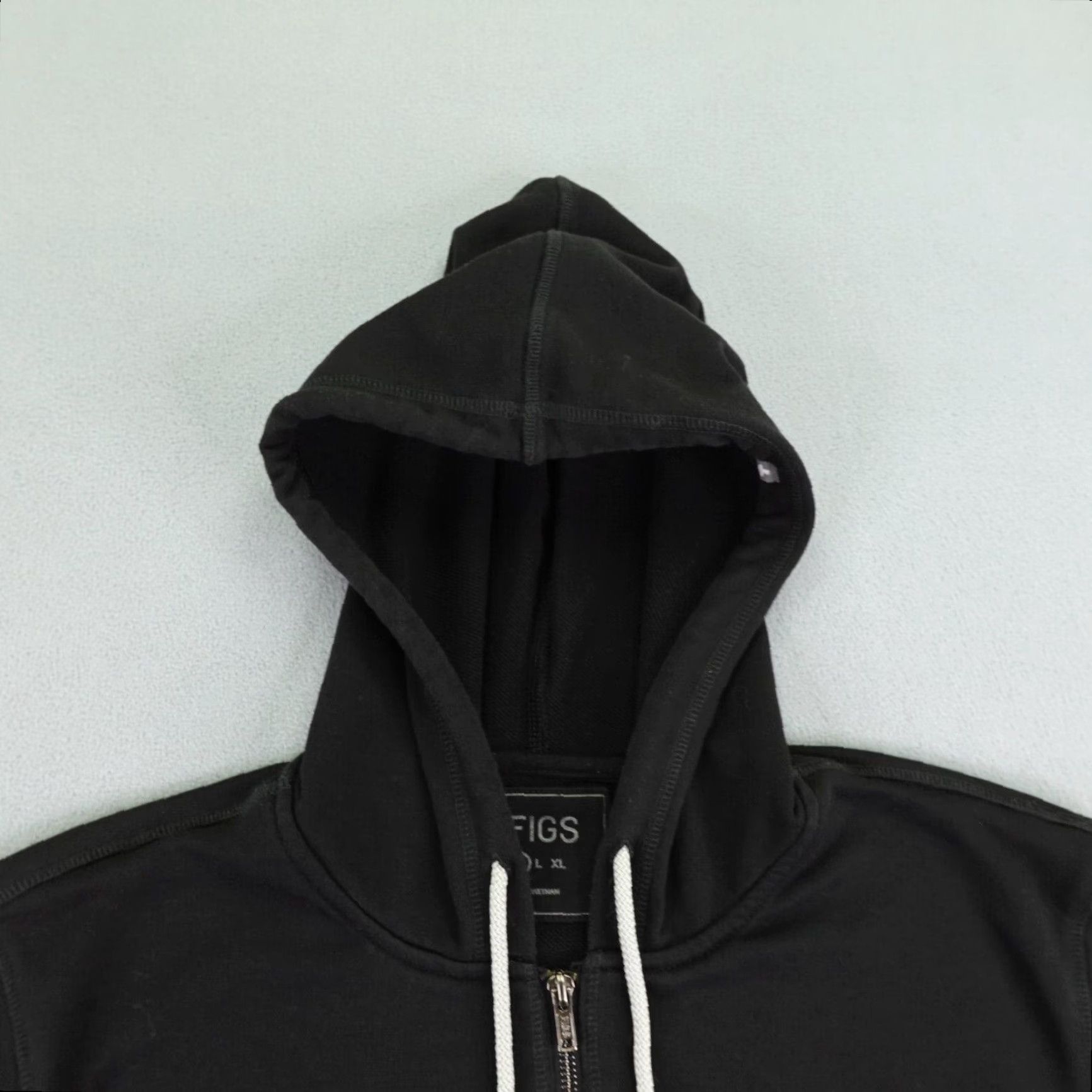 Vintage FIGS Hoodie Mens Medium Black Full Zip Up All Good In the Hood Sweatshirt Nurse Size US M / EU 48-50 / 2 - 2 Thumbnail