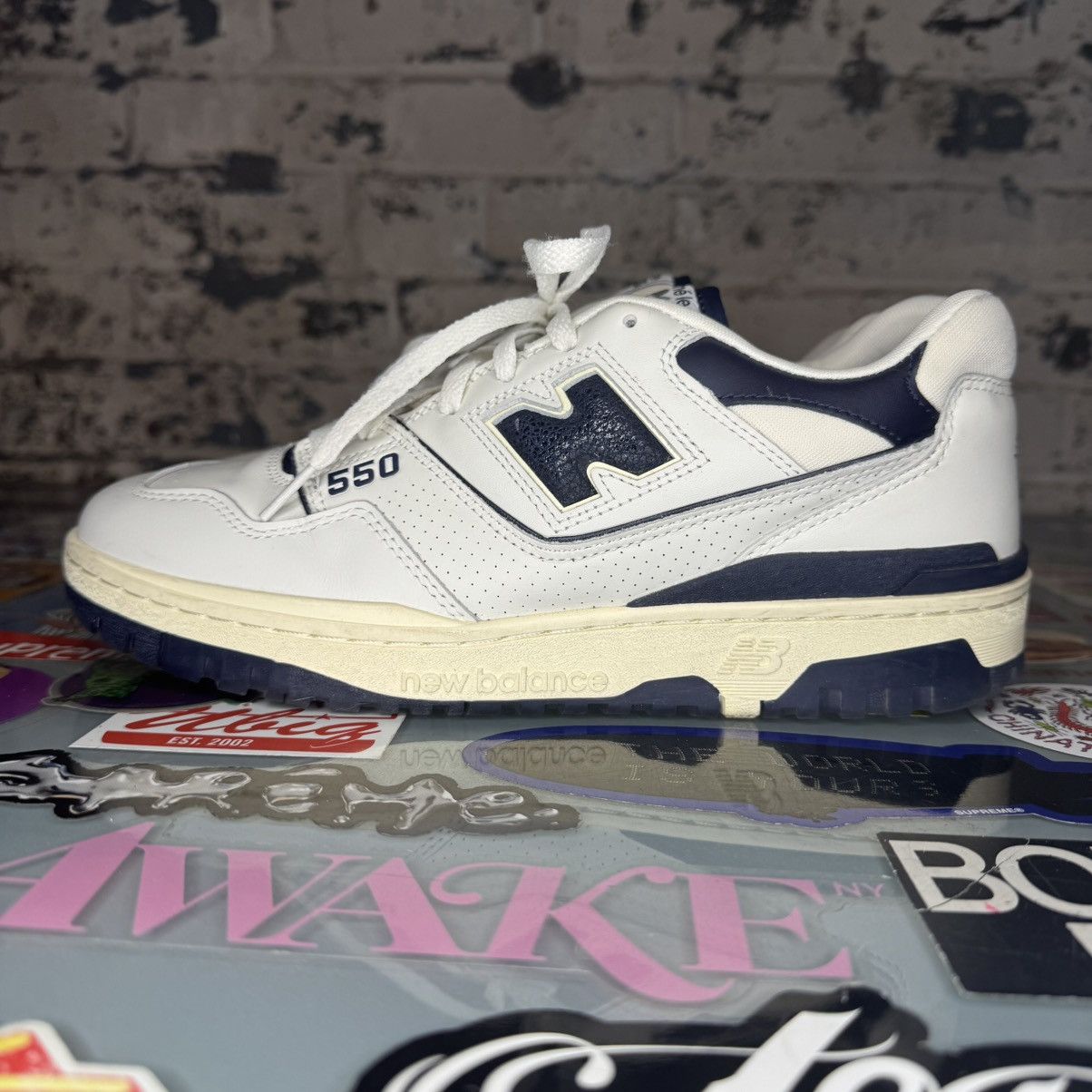 Aime Leon Dore × New Balance Aimé Leon Dore New Balance 550 Sz 9.5 Navy Used Size US 9.5 / EU 42-43 - 1 Thumbnail