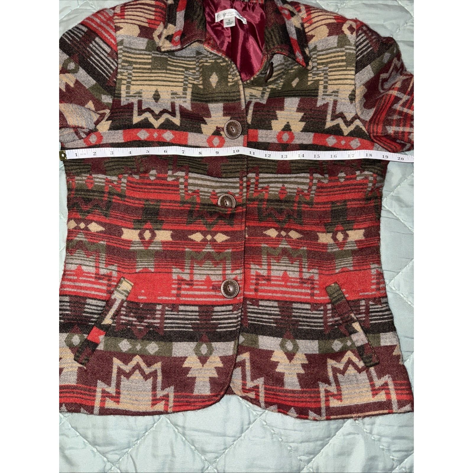 Coldwater Creek Coldwater Creek Tribal Southwestern Blazer Jacket Aztec Sz 8 Size M / US 6-8 / IT 42-44 - 9 Thumbnail