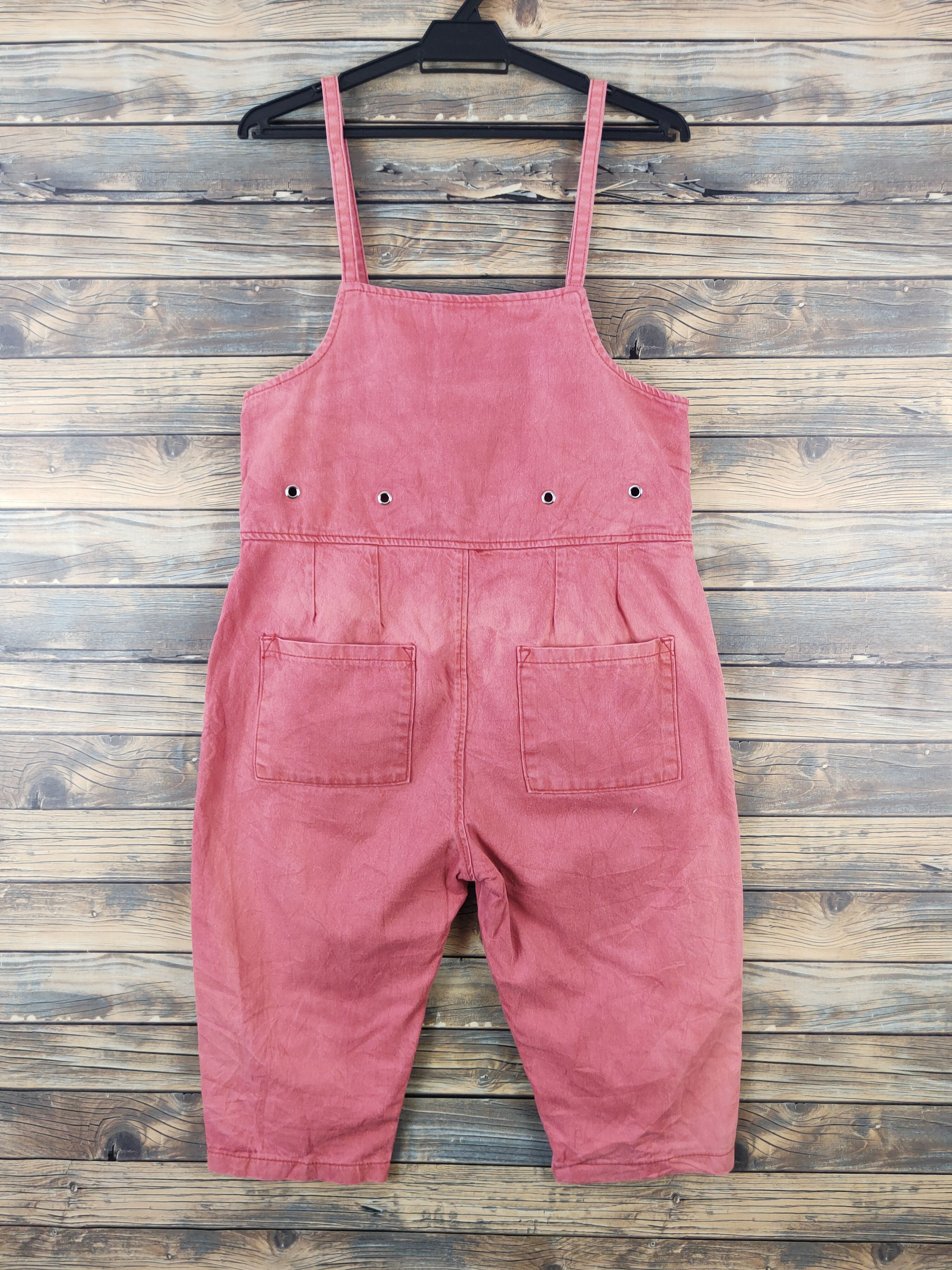 Japanese Brand × Vintage Avant Garde Fashion by Japanese Brand Peach Jumpsuits Size 35" - 8 Thumbnail