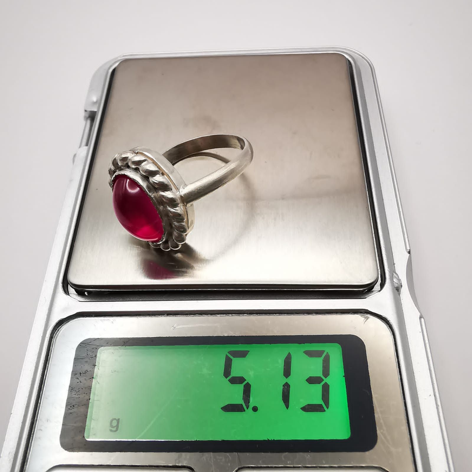 Sterling Silver × Vintage Vintage,Rare Ring 925 Sterling Silver,Jewelry,Ruby size 7 Size ONE SIZE - 5 Thumbnail