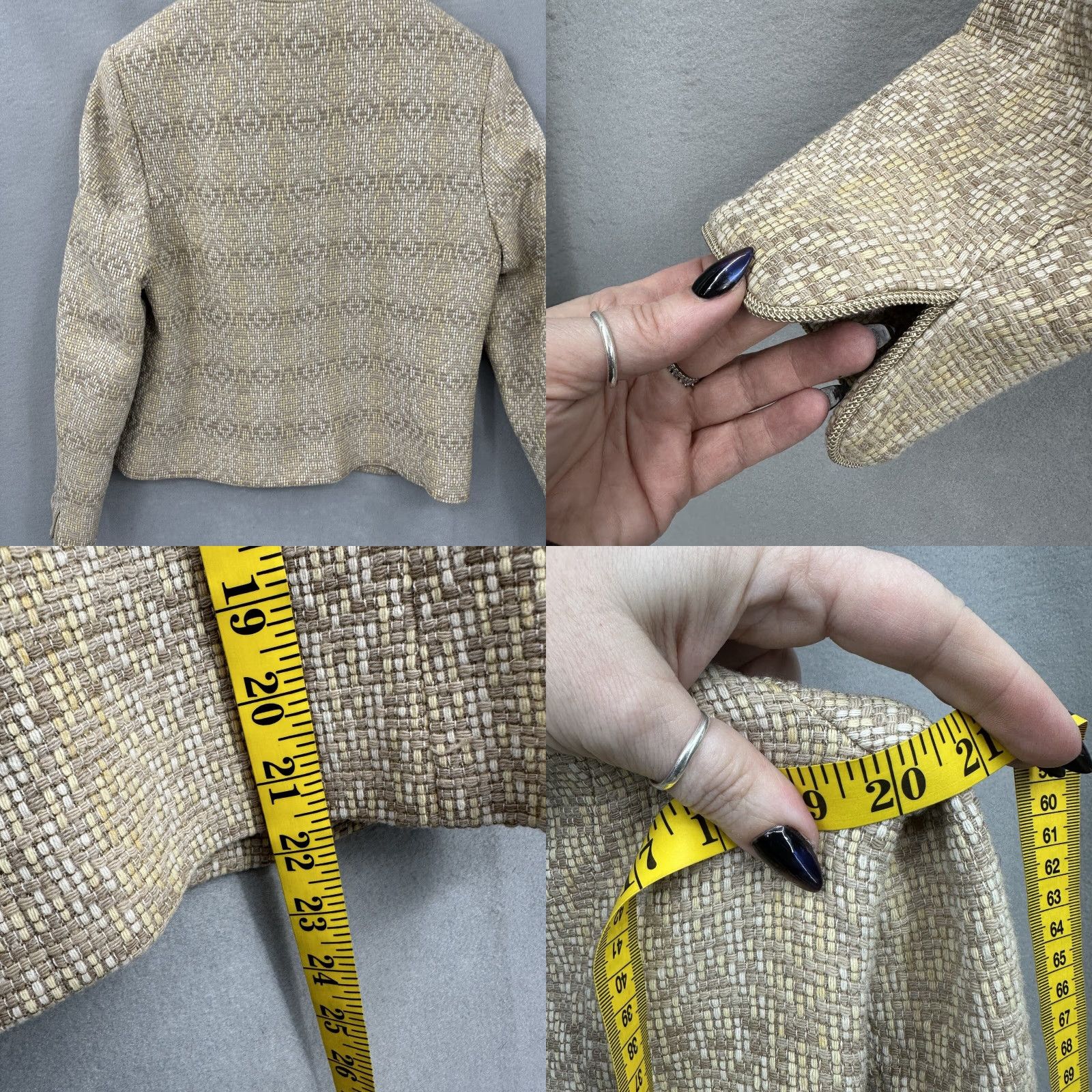 Pendleton VINTAGE Pendleton Blazer Women Petite 10 Wool Tweed Plaid Short Jacket Fall Winter 90s Size L / US 10 / IT 46 - 8 Thumbnail