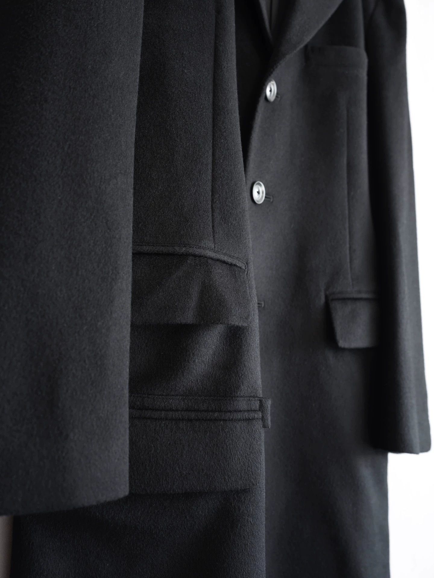 Yohji Yamamoto Yohji Yamamoto 23AW Regulation Dr.jkt Cashmere Coat Size US M / EU 48-50 / 2 - 7 Thumbnail