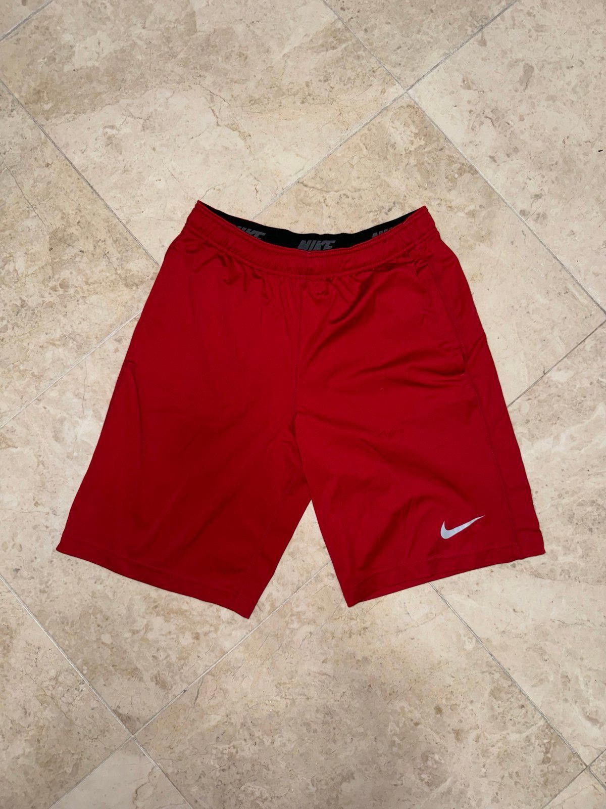 Nike Nike Men’s Dri-Fit Red Elastic Athletic Shorts Rare Sz S EUC Size US 30 / EU 46 - 1 Thumbnail