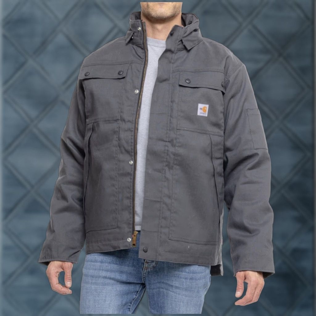 Carhartt Carhartt Jacket Gray 2XL Relaxed Full Swing Quick Duck OJ2182FRM Men's Size US XXL / EU 58 / 5 - 1 Thumbnail