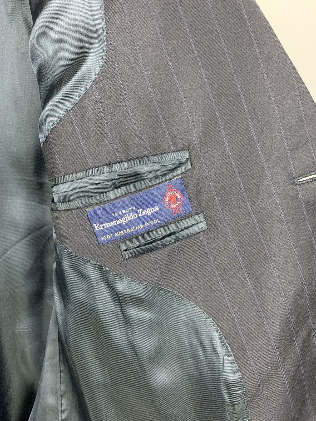 Ermenegildo Zegna Ermenegildo Zegna Wool Blazer Jacket Men’s Size 44R Blue Top Size 44R - 11 Thumbnail