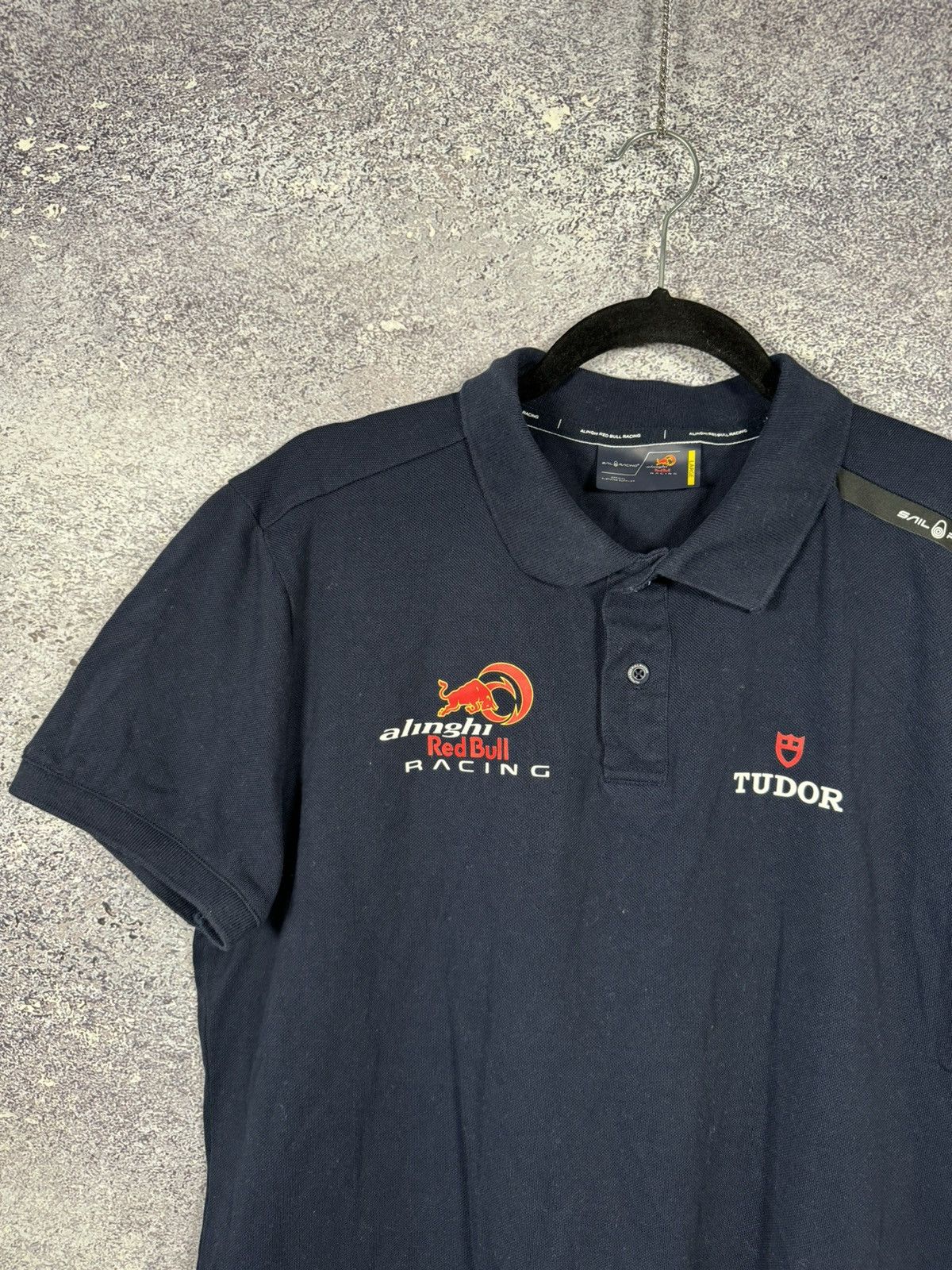 Formula 1 × Red Bull Sail Racing ARBR Polo Red Bull Blue Tee Men’s F-1 Large Size US L / EU 52-54 / 3 - 4 Thumbnail