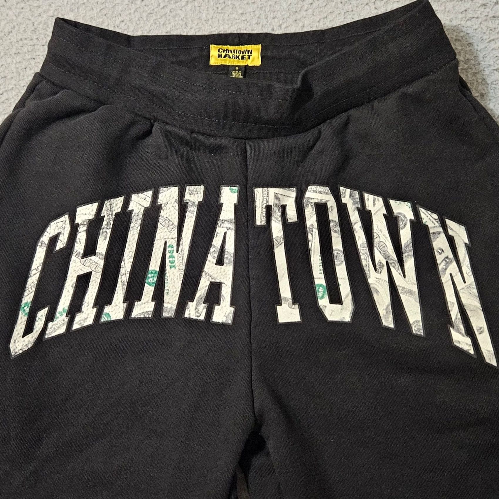 Vintage Chinatown Market Shorts S Black Athletic Mens Small Fleece Streetwear Arc Retro 00 Bills Spell Out Size US 29 - 2 Thumbnail