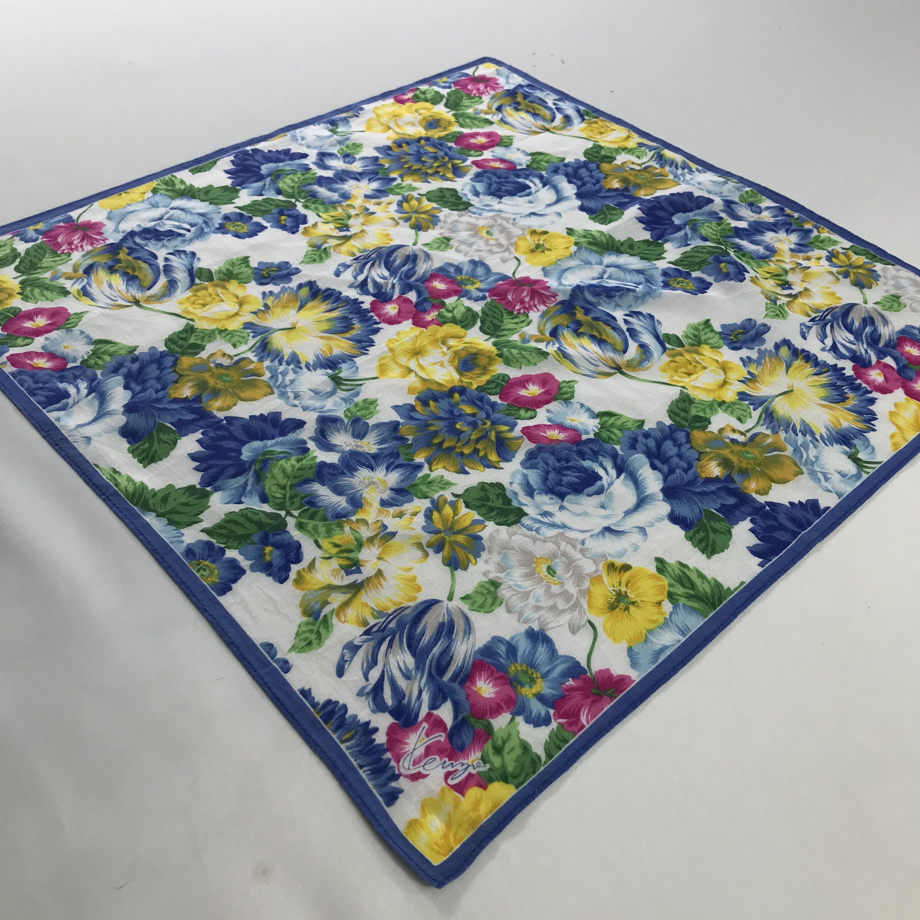 Kenzo × Vintage Kenzo Bandana / Handkerchief / Neckerchief - S370 Size ONE SIZE - 2 Thumbnail