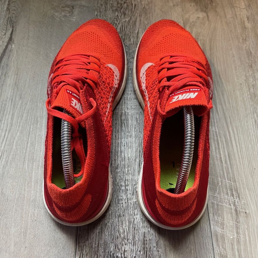 Nike NIKE • Free Flyknit 4.0 "2013 Bright Crimson" (10M) Size US 10 / EU 43 - 11 Thumbnail