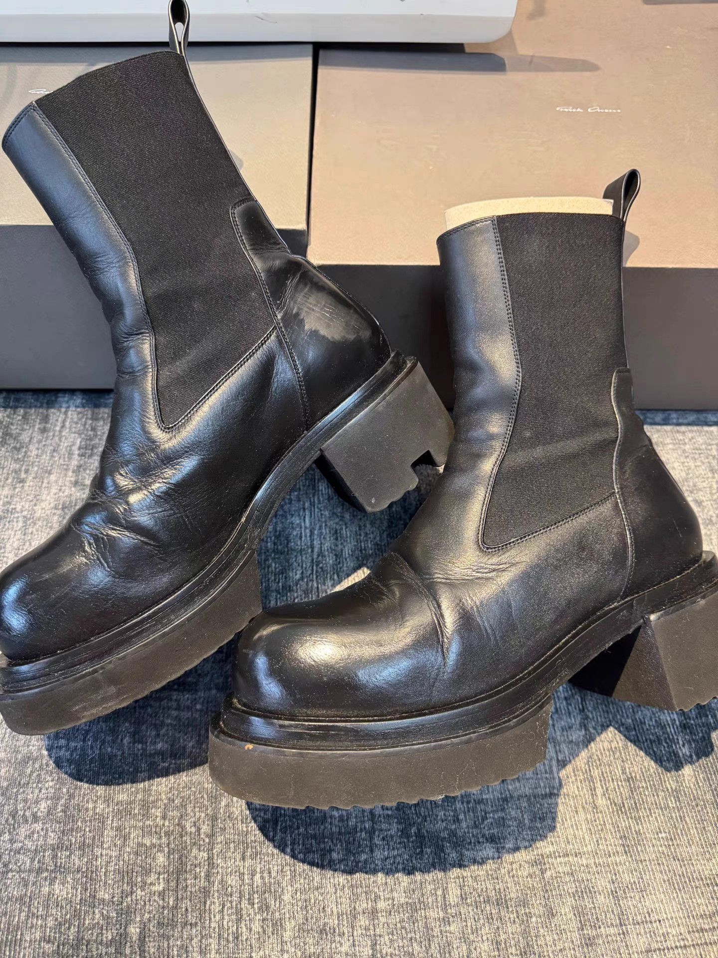 Rick Owens Rick Owens Beatle Ballast Bogun Boots Size US 9 / EU 42 - 4 Thumbnail