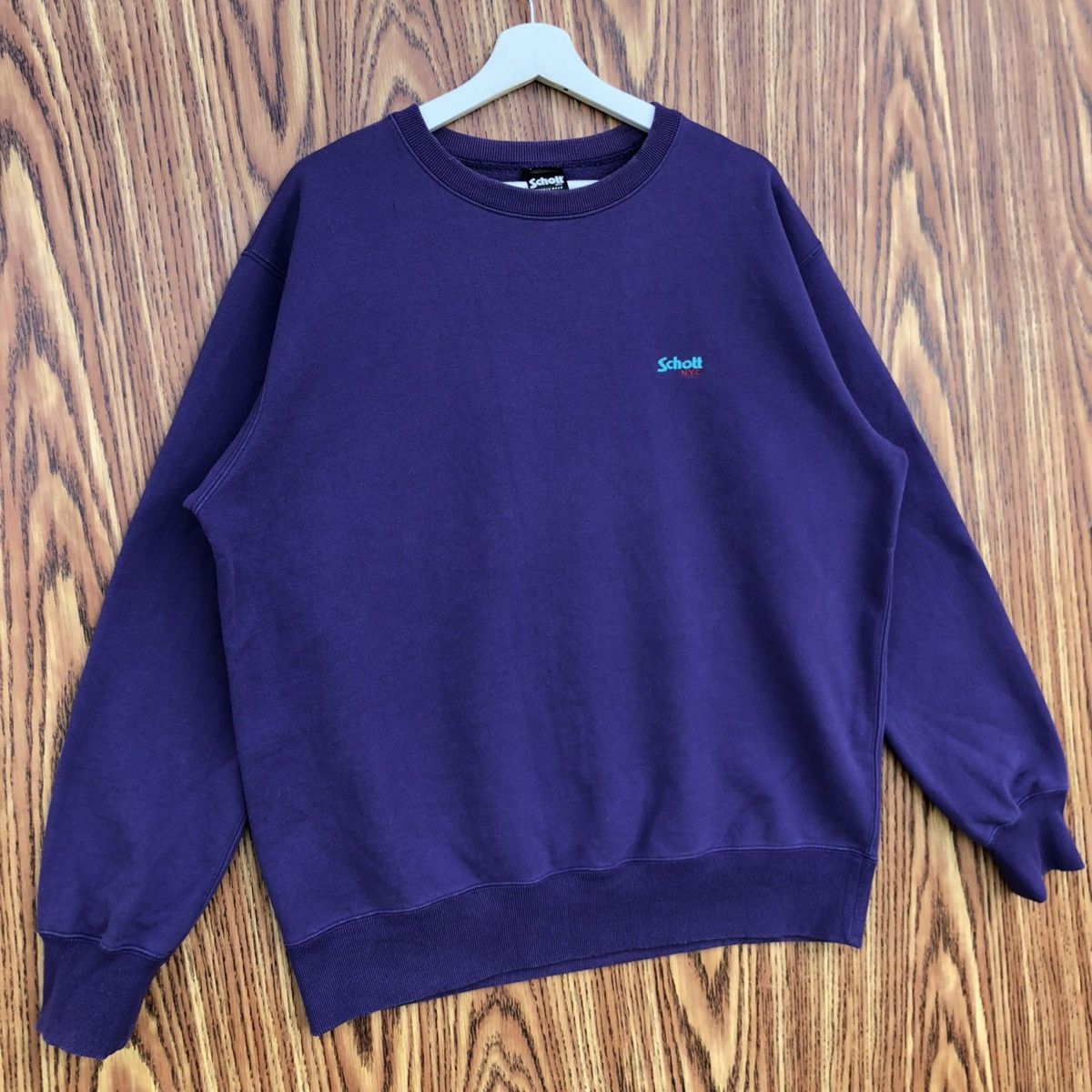 Schott Vintage Schott NYC Crewneck Sweatshirt Size US XXL / EU 58 / 5 - 2 Thumbnail