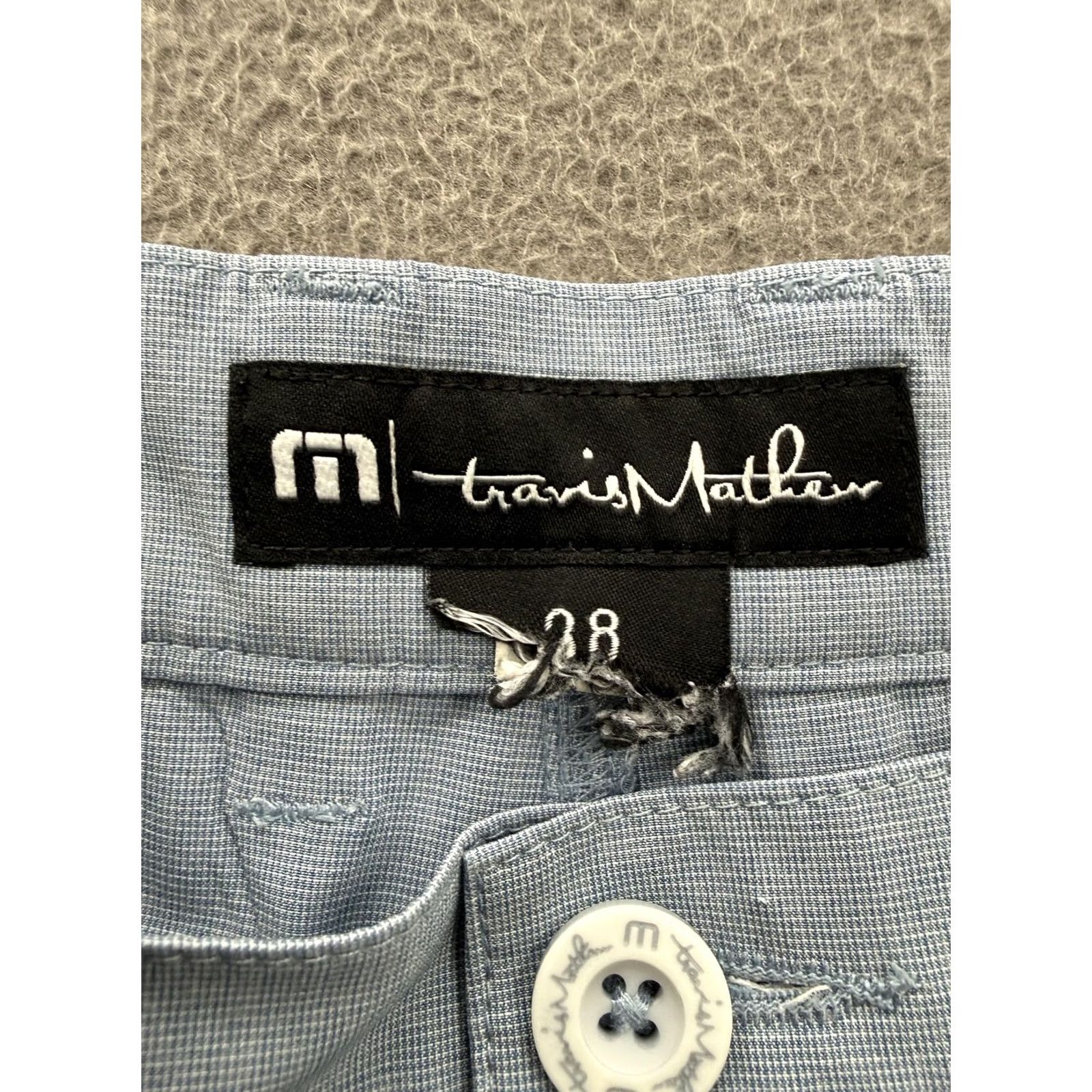 TravisMathew Travis Mathew Shorts Mens 38 Blue Chino Stretch 10 Inseam Golf Casual Summer Mens Size US 38 / EU 54 - 3 Thumbnail