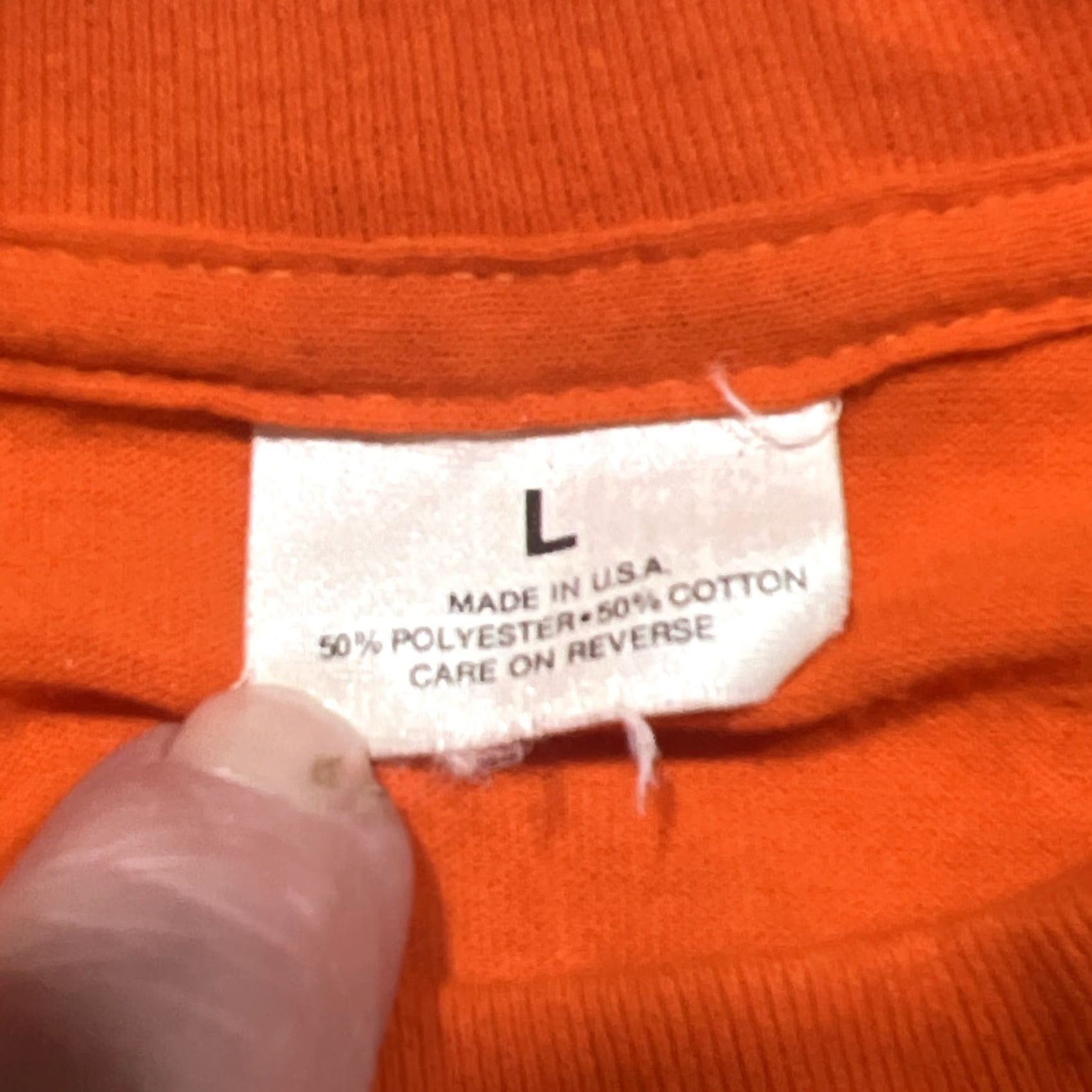 Peanuts VINTAGE Reese's Peanut Butter Cups T Shirt L Orange 90s Single Stitch Mens Size US L / EU 52-54 / 3 - 5 Thumbnail