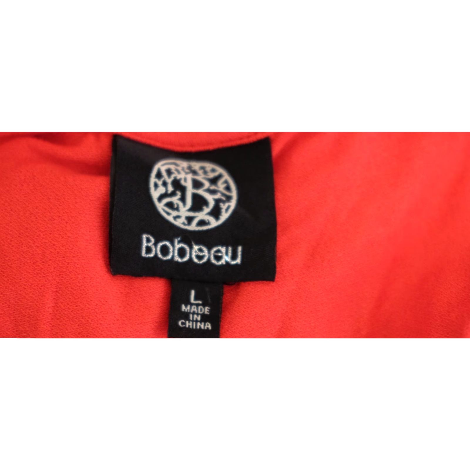 Vintage Bobeau Puff Sleeve Top Red Super Soft Viscose Blend Stretch Women's L Shirt Size L / US 10 / IT 46 - 7 Thumbnail