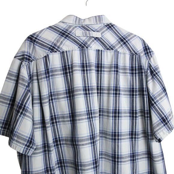 Duluth Trading Company Duluth Trading Co. Men's Free Swingin' Chambray Plaid Shirt Size US XXL / EU 58 / 5 - 4 Thumbnail