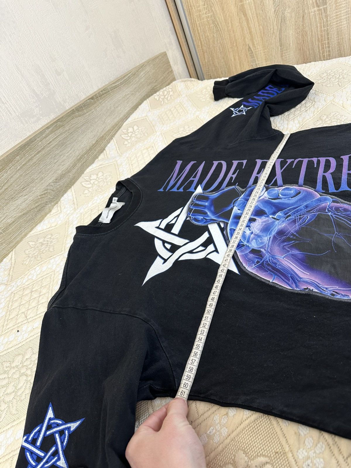 Japanese Brand 🔥 Made Extreme x Balck Air T Shirt Long Sleeve Art Printed Size US XL / EU 56 / 4 - 10 Thumbnail