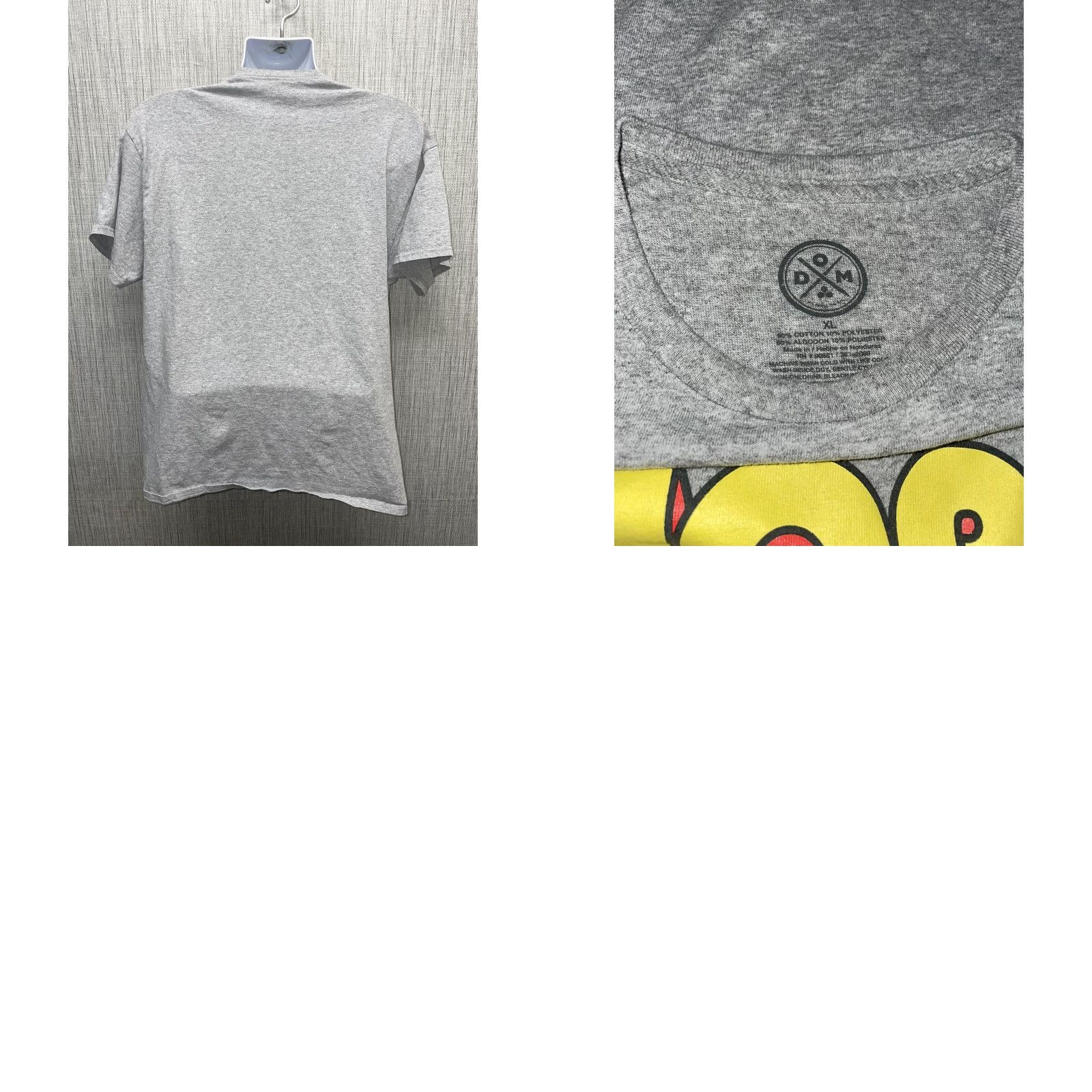 Vintage Dom T-Shirt Grey Graphic Cotton Blend Mens XL Size US XL / EU 56 / 4 - 8 Thumbnail