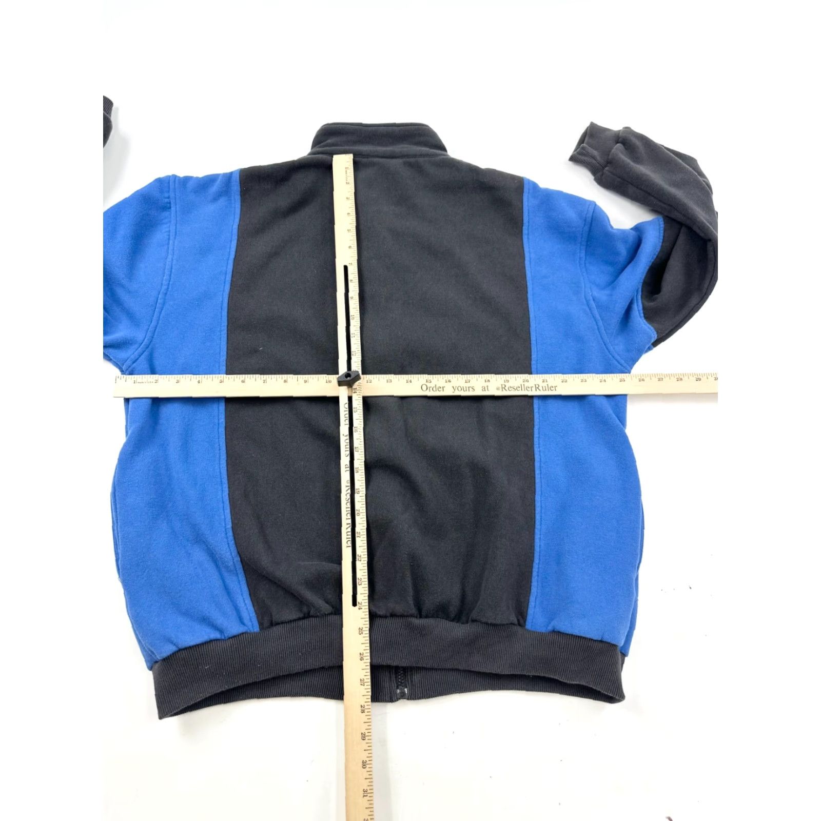 Vintage Adventure Club Sweatshirt Mens XL Black Blue Fleece Lined Full Zip Mock Neck Regular Fit Size US XL / EU 56 / 4 - 6 Thumbnail