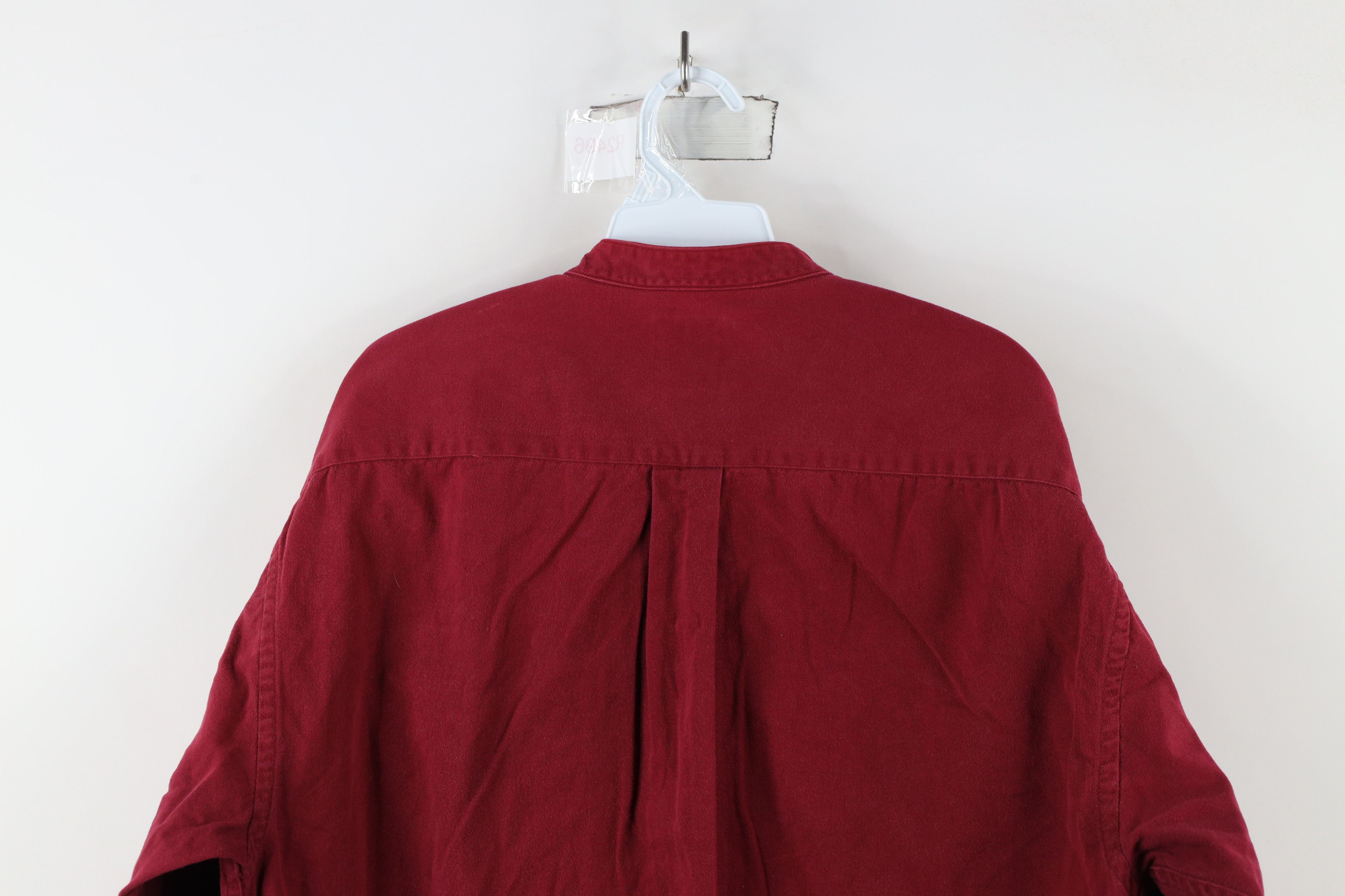 Vintage Vintage 90s Streetwear Cotton Twill Band Collar Button Shirt Size US M / EU 48-50 / 2 - 10 Thumbnail