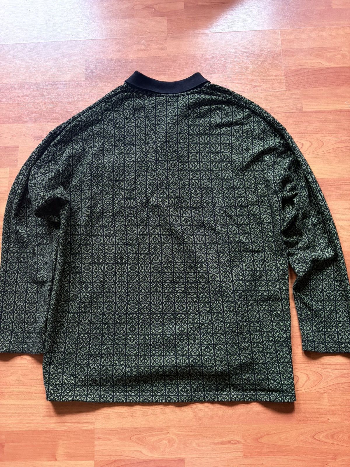 Loewe Loewe Monogram Woven Longsleeve Polo Size US M / EU 48-50 / 2 - 2 Thumbnail