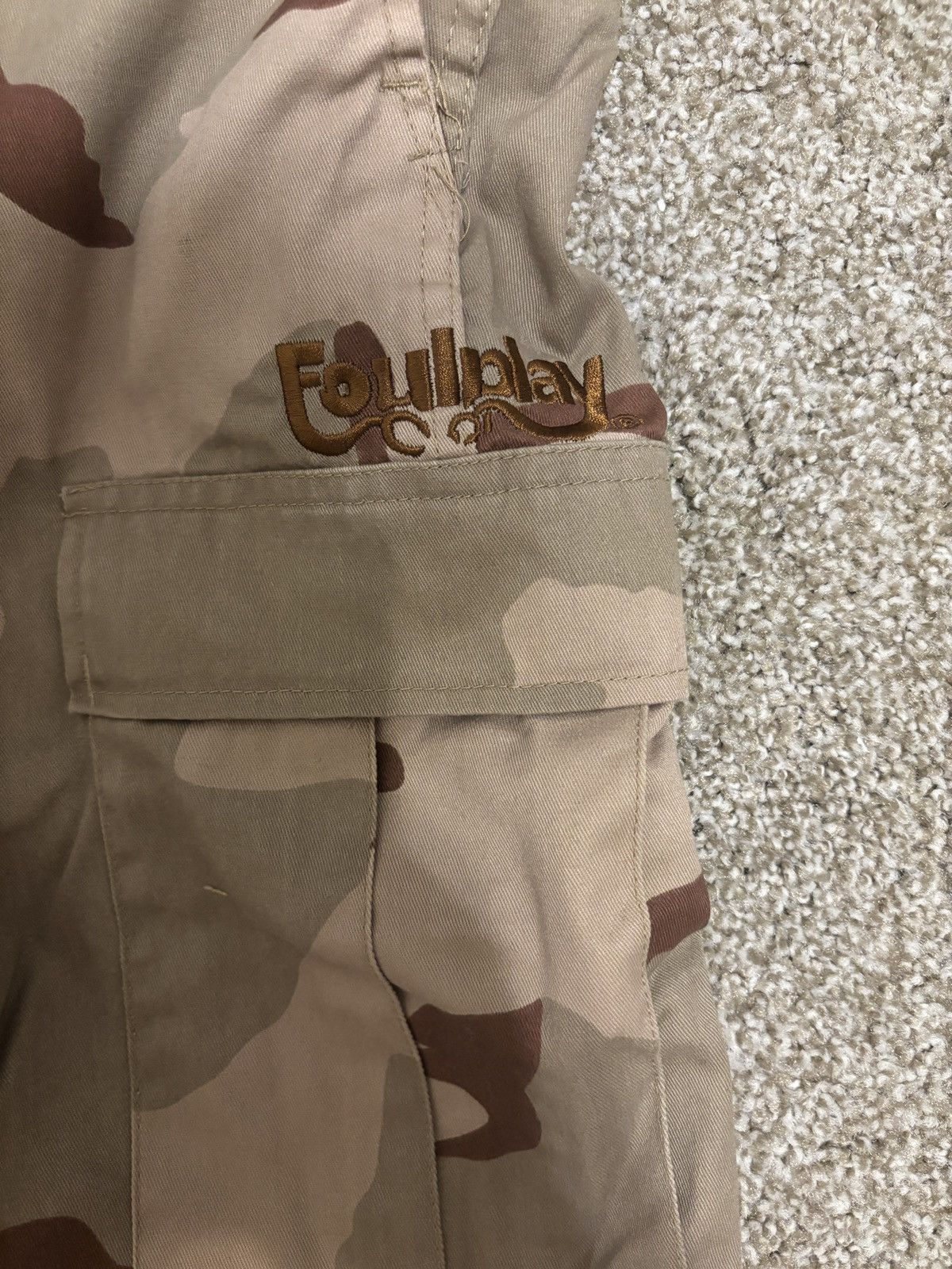 Foulplay Company × Fuck The Population × G59 Records Foul Play Embroidered Pants Camo Size US 32 / EU 48 - 2 Thumbnail